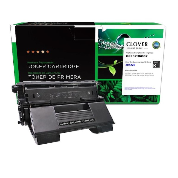 Cig Clover Imaging Remanufactured High Yield Toner Cartridge for Okidata 52116002 201228 - main